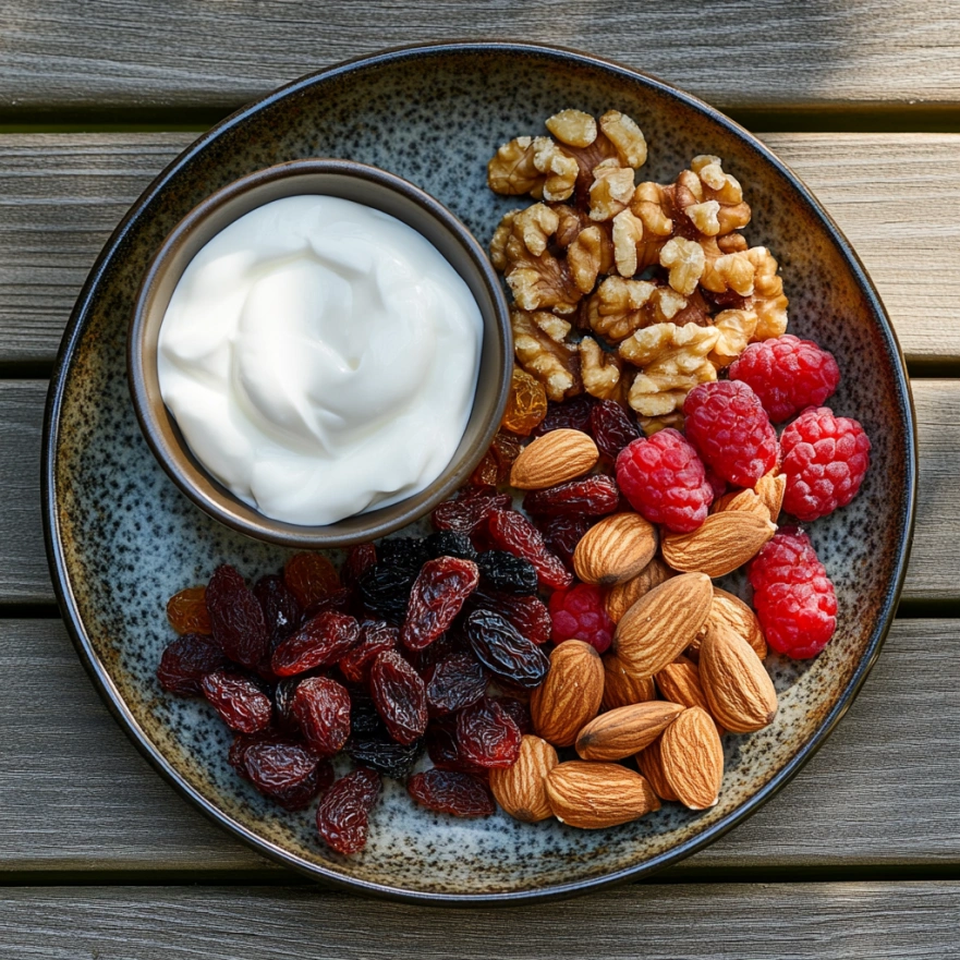 Корисний перекус з горіхами та сухофруктами